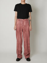 LEATHER COATING SLACKS