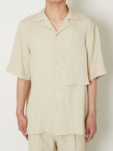 CREPE OPEN COLLAR SHIRTS