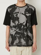 TRANSPARENT FLOWER T LAYERED T-SHIRTS