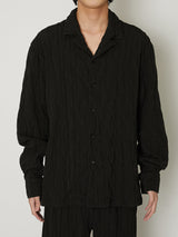 COTTON PLEATS SHIRT