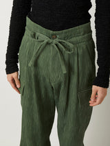 CREPE CARGO PANTS