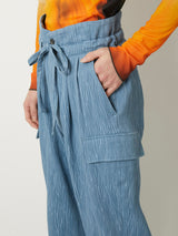 CREPE CARGO PANTS