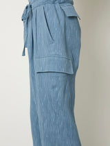 CREPE CARGO PANTS