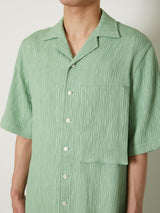 CREPE OPEN COLLAR SHIRTS