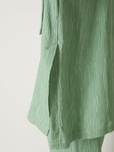 CREPE OPEN COLLAR SHIRTS