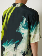 SILK OPEN COLLAR SHIRTS