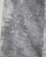 TAAKK DENIM COLLARLESS JACKET  BLACK BLEACH