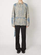MOLE JACQUARD DENIM BLOUSON