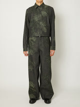 MIX TURE DENIM ZIP BLOUSON