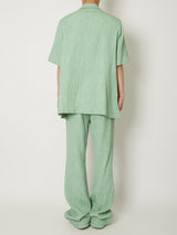 CREPE OPEN COLLAR SHIRTS