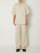 CREPE OPEN COLLAR SHIRTS