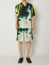 SILK OPEN COLLAR SHIRTS