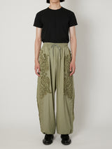 SCULPTURAL EMBROIDERY TRACK PANTS
