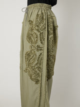 SCULPTURAL EMBROIDERY TRACK PANTS