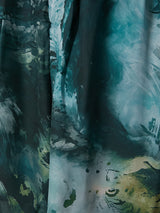 MARBLED PAISLEY SILK SHORTS