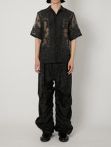 SHEER BANDANA SHORT SLEEVE SHIRT