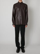 Unlined Sheep Leather Shirt