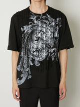 RUFFLE PRINT T-SHIRTS