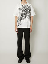 RUFFLE PRINT T-SHIRTS