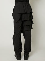 RUFFLE PANTS Polyester Taffeta
