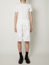 MESH EMBROIDERY SHORTS