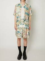 SILK OPEN COLLAR SHIRT