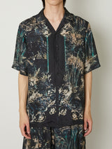 SILK OPEN COLLAR SHIRT