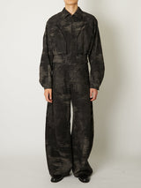 DENIM CURVED PANTS - TAAKK