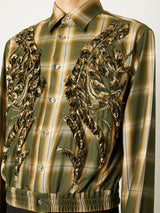 EMBROIDERED BLOUSON SHIRT - TAAKK