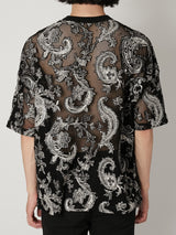 EUROPEAN MOTIF MESH T-SHIRTS - TAAKK