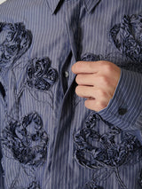 FLOWER EMBROIDERY REGULAR SHIRT - TAAKK