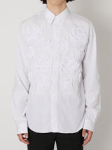FLOWER EMBROIDERY REGULAR SHIRT - TAAKK