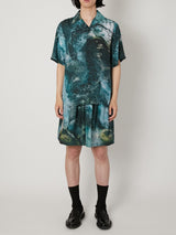 MARBLED PAISLEY SILK SHIRT - TAAKK