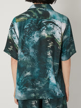 MARBLED PAISLEY SILK SHIRT - TAAKK