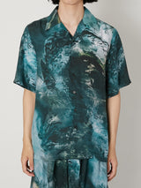 MARBLED PAISLEY SILK SHIRT - TAAKK