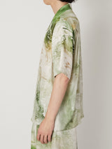 MARBLED PAISLEY SILK SHIRT - TAAKK