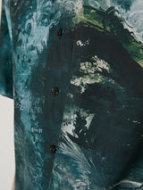 MARBLED PAISLEY SILK SHIRT - TAAKK