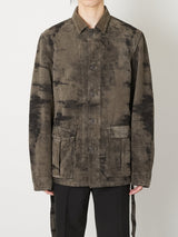 MOLE JACQUARD DENIM BLOUSON - TAAKK