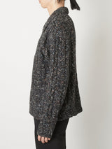 MULTICOLOR CABLE KNIT CARDIGAN - TAAKK