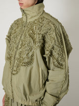 SCULPTURAL EMBROIDERY TRACK BLOUSON - TAAKK