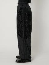 SCULPTURAL EMBROIDERY TRACK PANTS - TAAKK