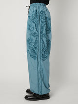 SCULPTURAL EMBROIDERY TRACK PANTS - TAAKK