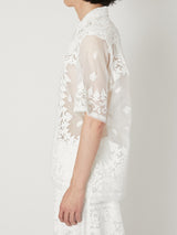 SHEER BANDANA SHORT SLEEVE SHIRT - TAAKK