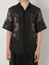SHEER BANDANA SHORT SLEEVE SHIRT - TAAKK
