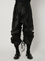 SHEER GRADATION PARACHUTE PANTS - TAAKK