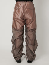 SHEER GRADATION PARACHUTE PANTS - TAAKK
