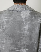 TAAKK DENIM COLLARLESS JACKET BLACK BLEACH - TAAKK