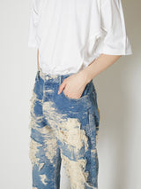 TAAKK DENIM STRAIGHT SUPER DESTROY 13.5 OZ. - TAAKK