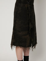 TAAKK DENIM WRAP SKIRT - TAAKK
