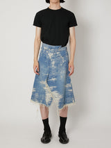 TAAKK DENIM WRAP SKIRT - TAAKK